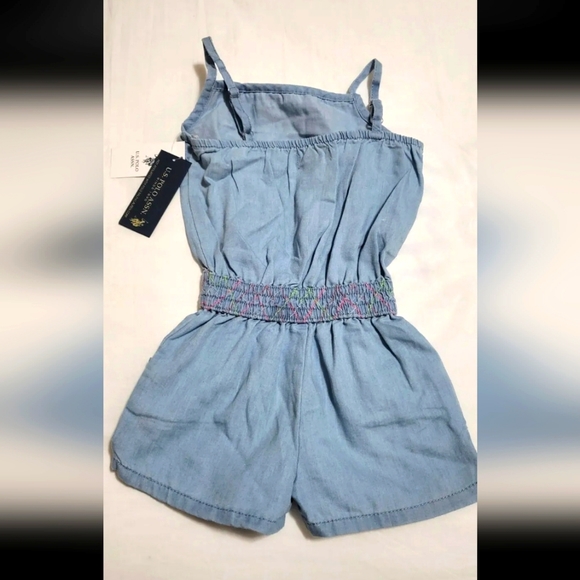 Girl Romper U.S POLO ASSN Size 4 new with tags - Picture 2 of 3